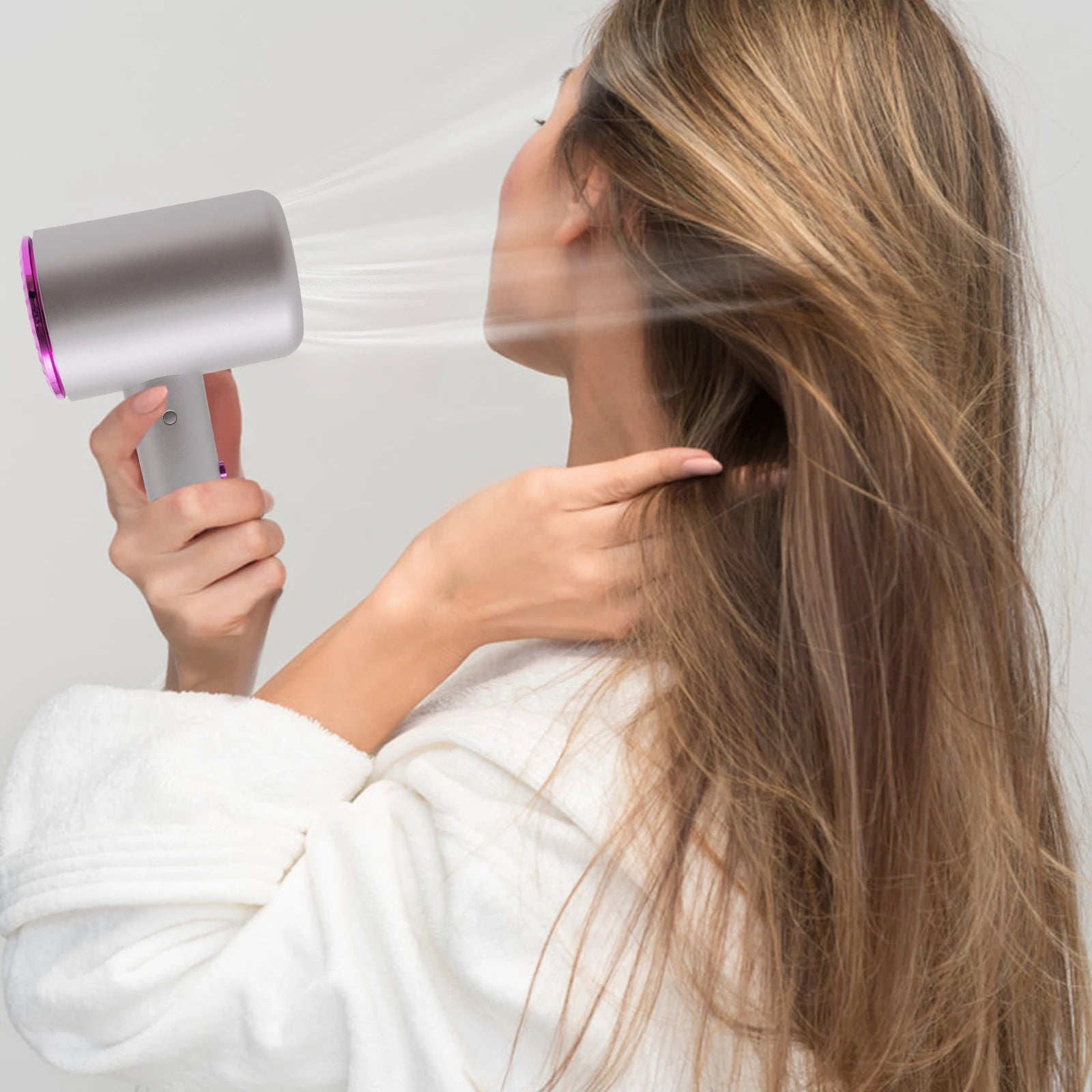 1875W High Power Hair Dryer, Professional Hair Dryer with Negative Ions, High Speed Blow Dryer 20000RPM 3 Heat Settings for Salon Home Use, Quick Drying