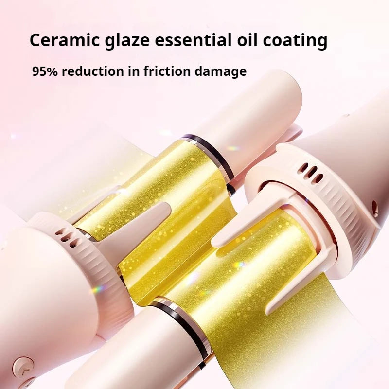 Multi-functional Automatic Curling Iron Interchangeable Heads 100 Million Negative Ions Anti-scald Hair Styler for Women