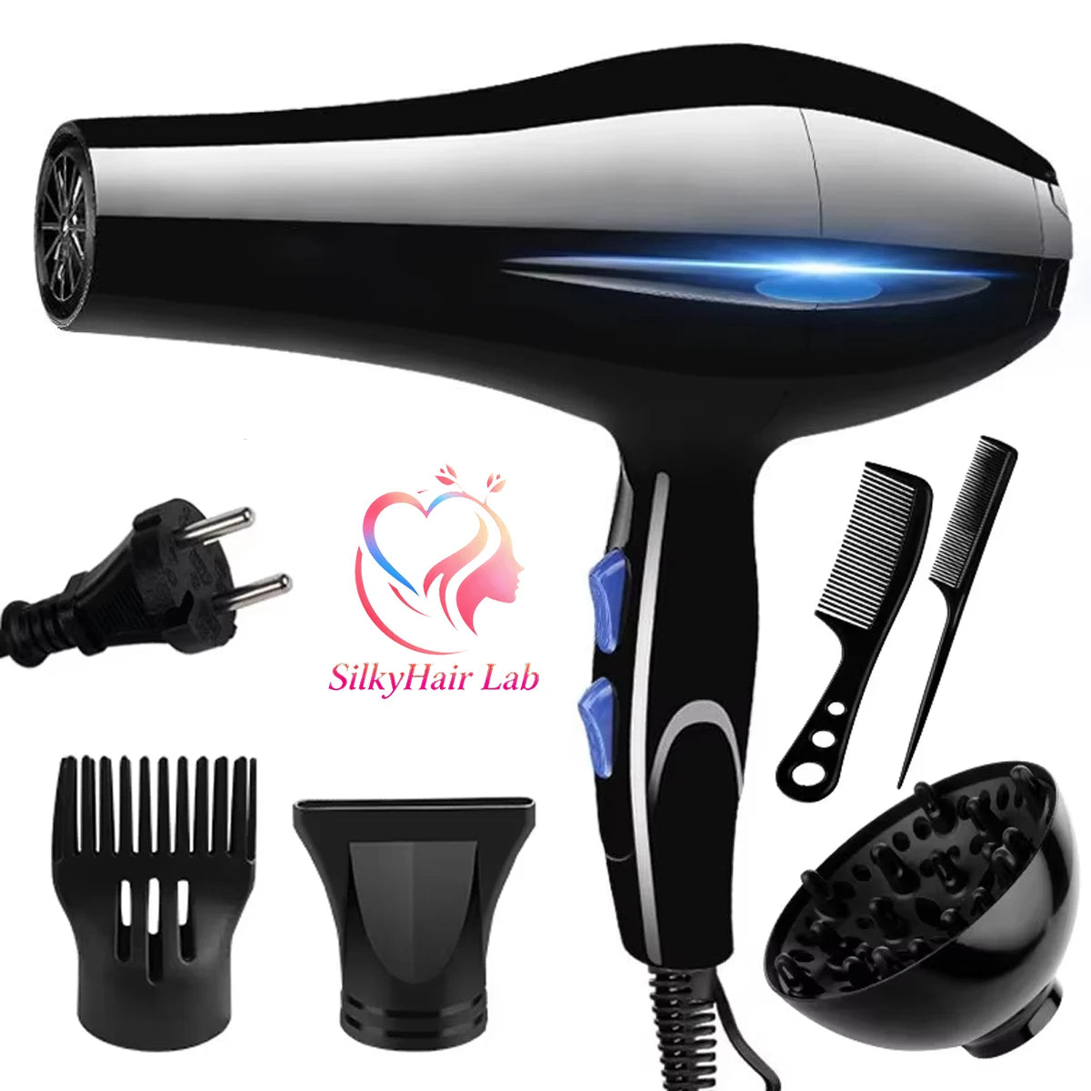 Hair Dryer 1800W Professional Powerful Hair Dryer Fast Heating...