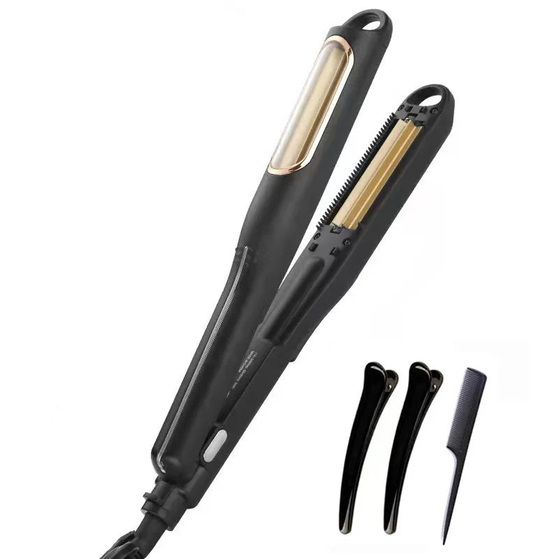 Heating Styling Tools Rotating Hair Brush Hair Clips Crimping Hair Iron Corrugated Hair Crimper Flat Iron Curler Hair Wavy