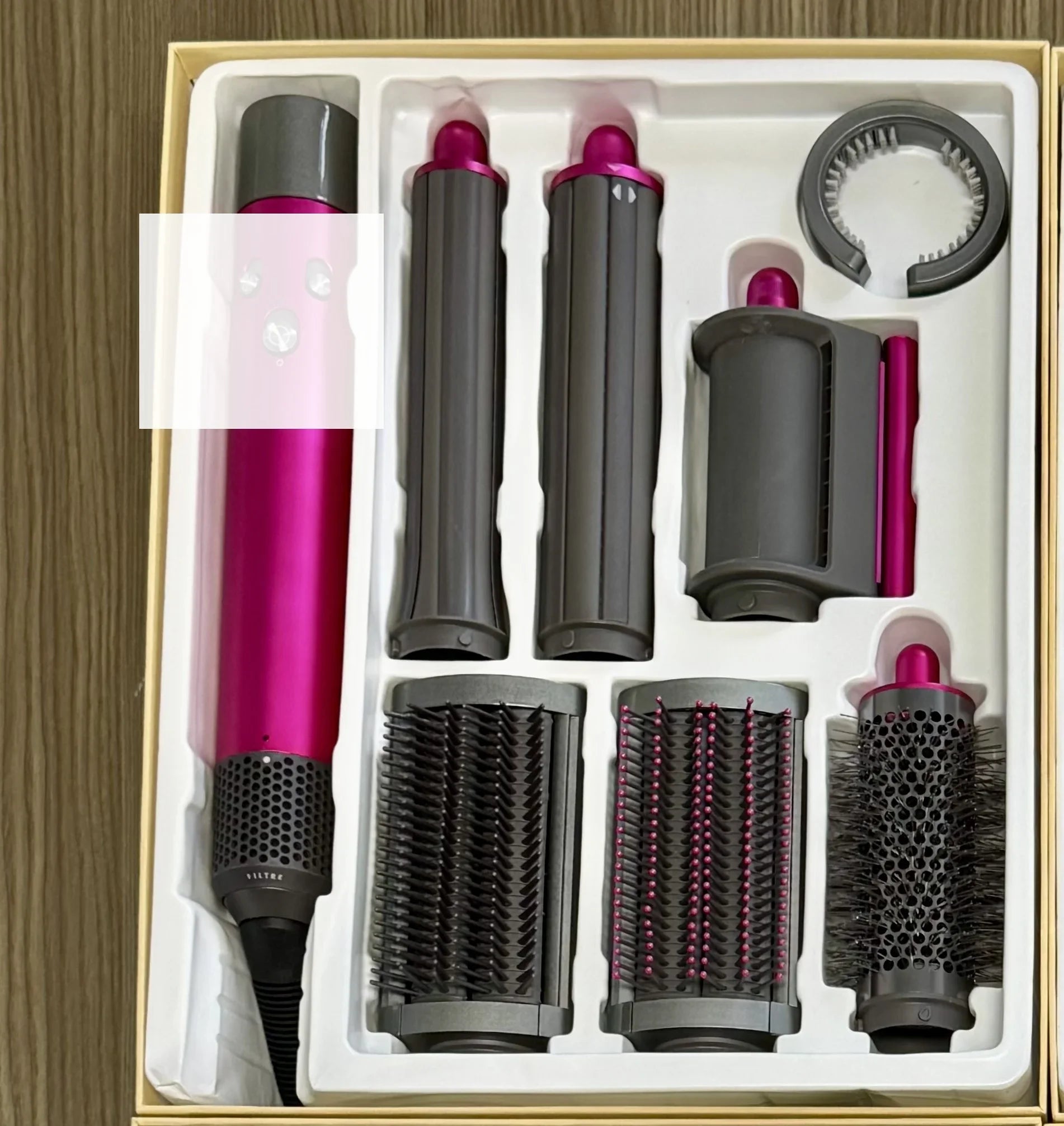 New 7-in-1 Multi-Function Hair Dryer Curling Iron Straightener Hot Air Comb Styling Kit Salon-like Results at Home Haircurlers