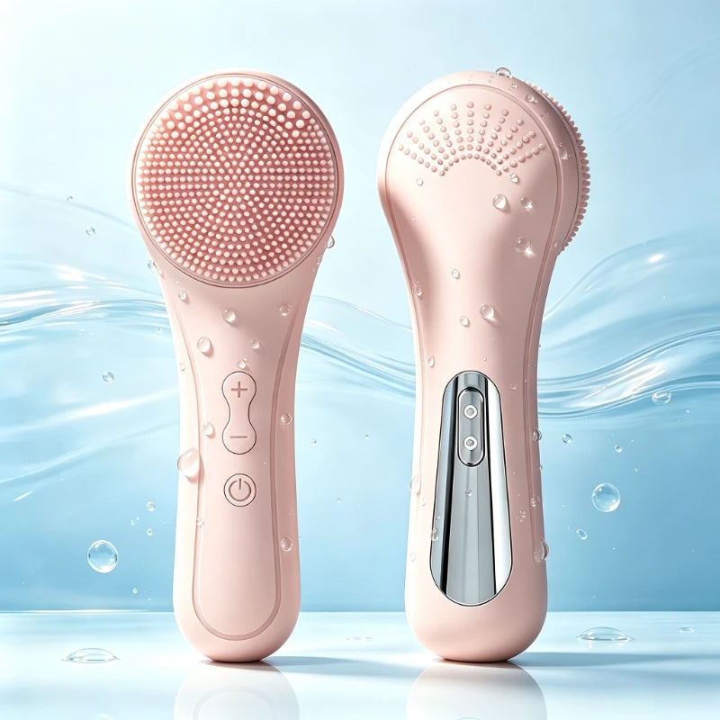 CMH Ultrasonic Waterproof Cleansing Brush Rechargeable Frosted Exfoliating Vibrating Deep Cleaning and Skincare Tool