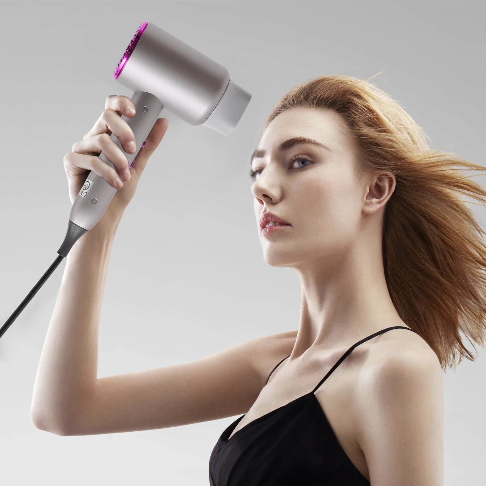 1875W High Power Hair Dryer, Professional Hair Dryer with Negative Ions, High Speed Blow Dryer 20000RPM 3 Heat Settings for Salon Home Use, Quick Drying