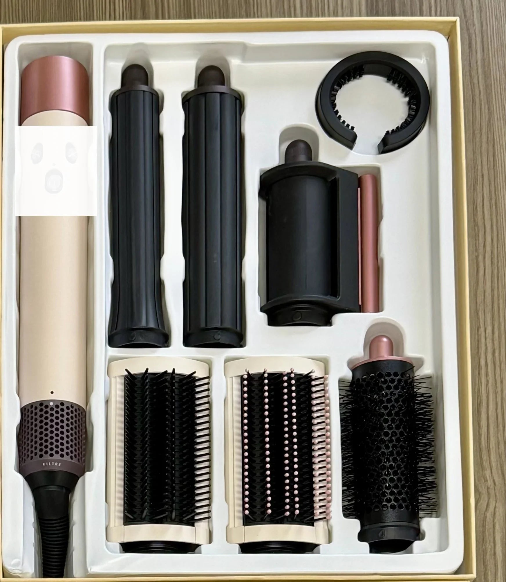 New 7-in-1 Multi-Function Hair Dryer Curling Iron Straightener Hot Air Comb Styling Kit Salon-like Results at Home Haircurlers